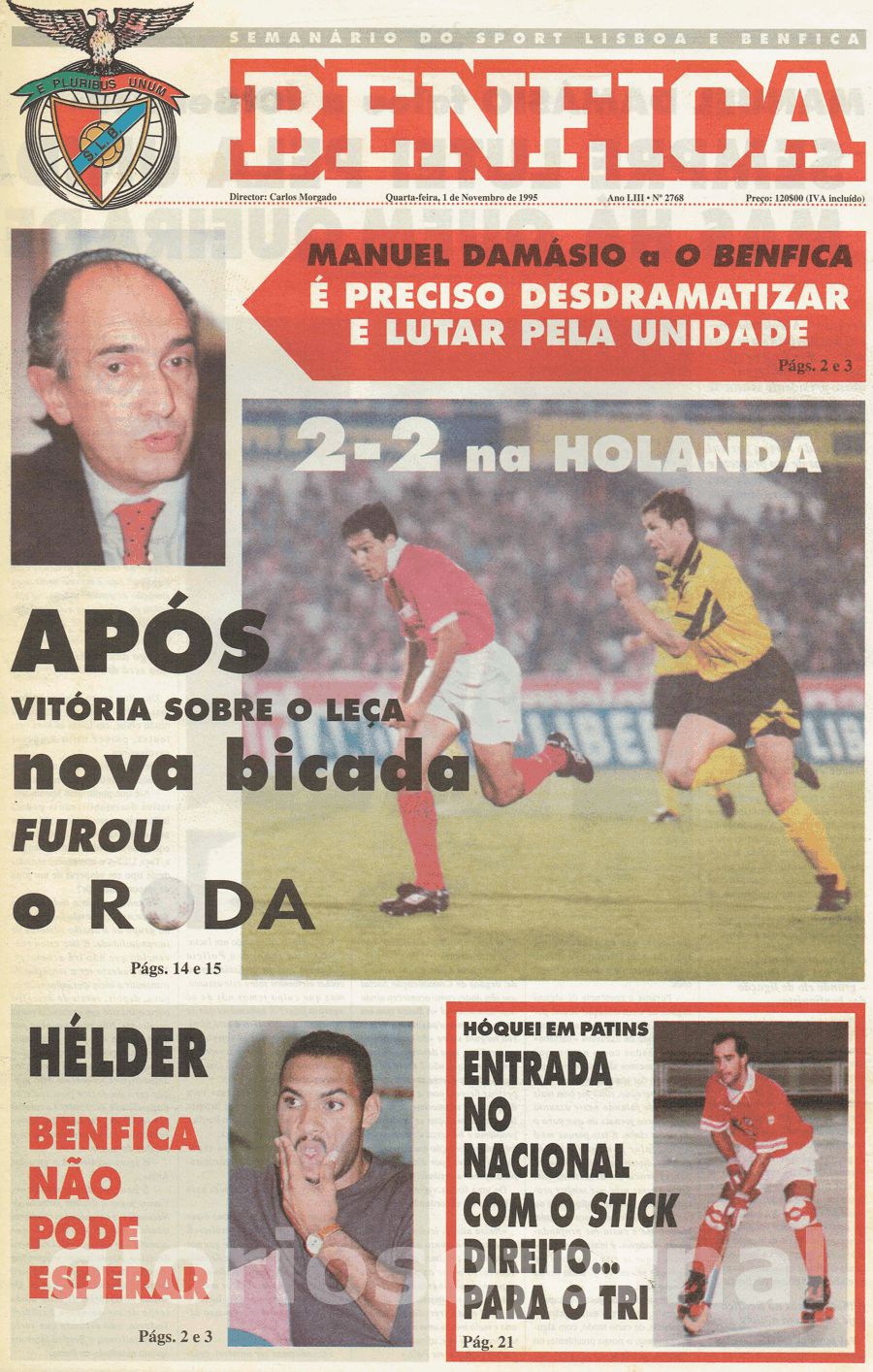 jornal o benfica 2768 1995-11-01